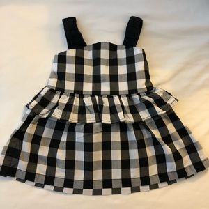 Kate spade black and white toddler dress